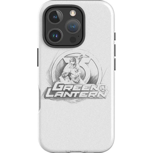 DC Comics Green Lantern Sketch Art Action Pose iPhone 16 Pro Impact Case